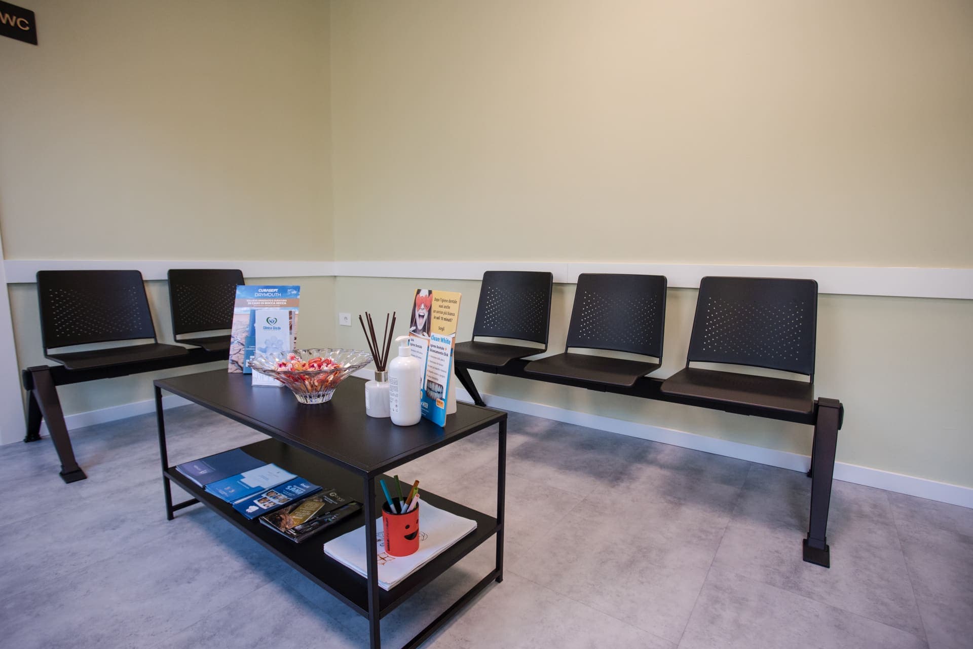 La sala d'attesa di Clinica Gia.da
